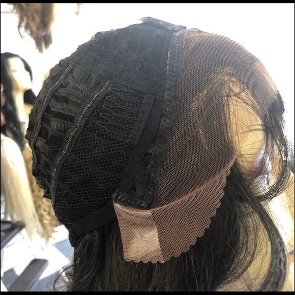 Long curly wig brown Lacefront Swisslace 2020 main image 5
